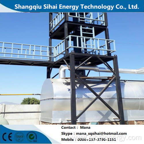 Used Plastic Oil Distillation to Diesel Facility